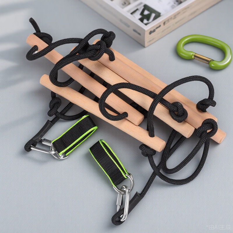 Kids Outdoor Ladder - 1 ensemble d'escalade en bois pour