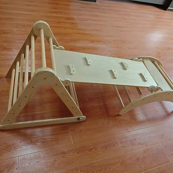 Kids Outdoor Garden - Structure d'escalade Montessori 3-en-1 en bois