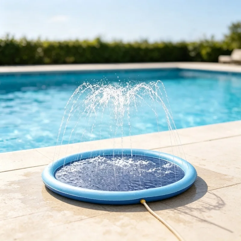Sprinkler Splash Pad - Tapis d'arrosage antidérapant épaissi avec système