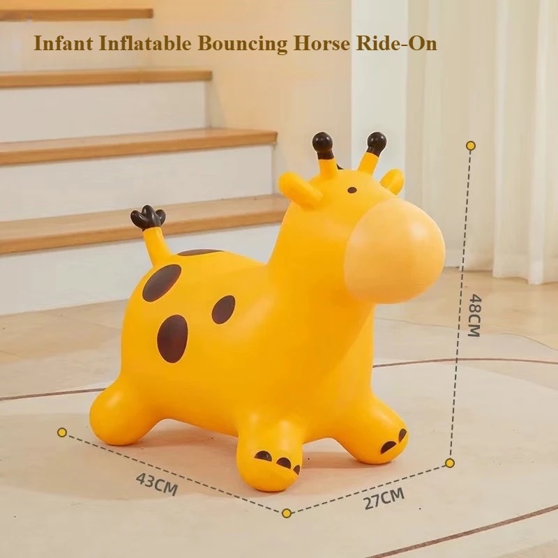 Kids Outdoor Ride On - Cheval gonflable en PVC épaissi pour
