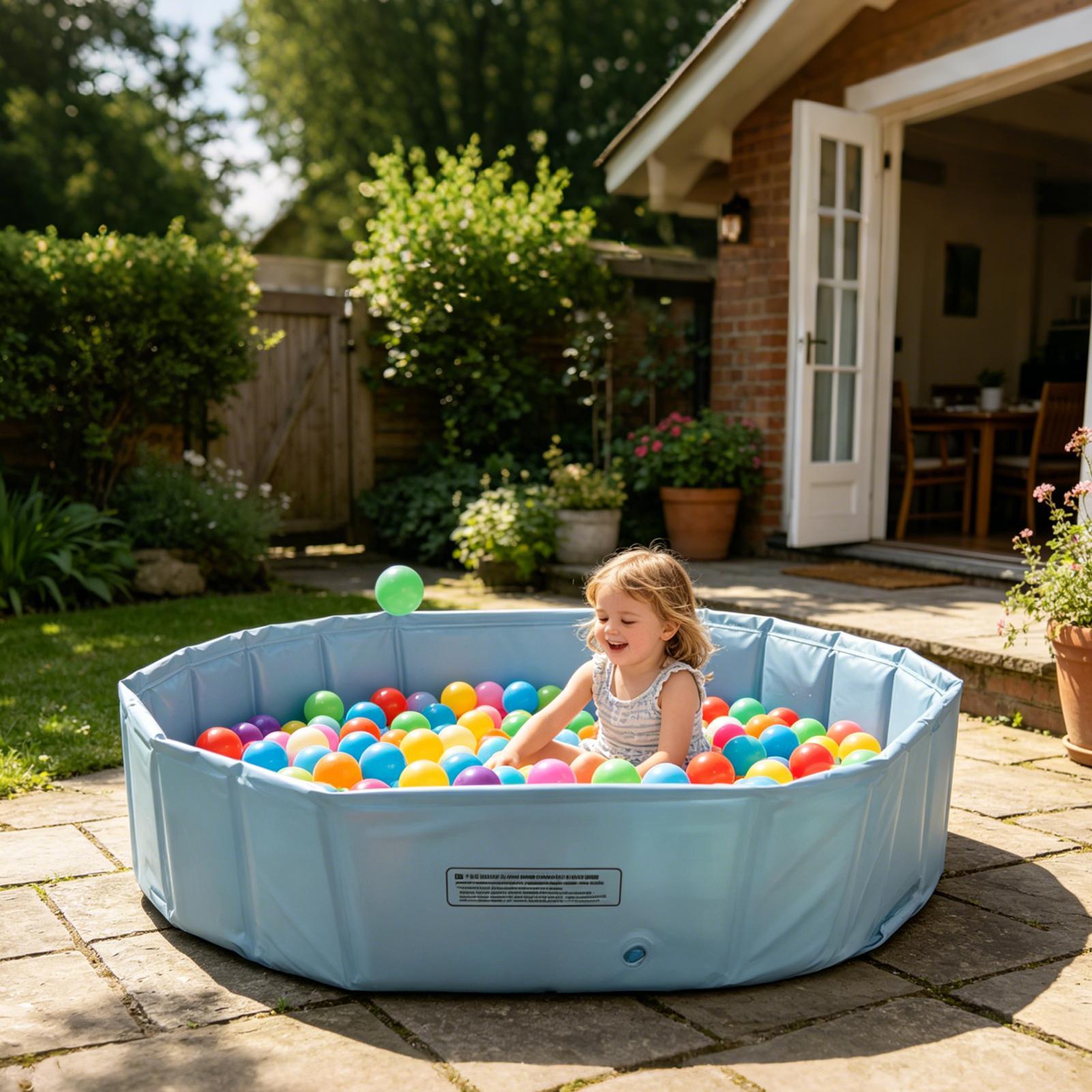 Kids Outdoor Yard - Piscine pliable d'extérieur pour animaux de