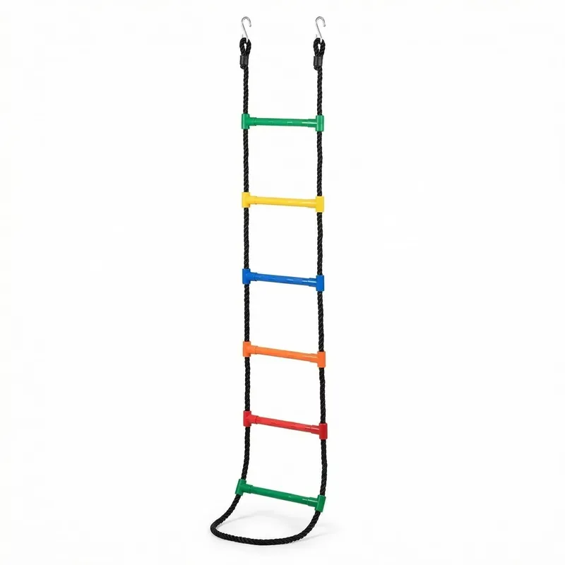 Kids Outdoor Ladder - Échelle en corde plastique colorée pour