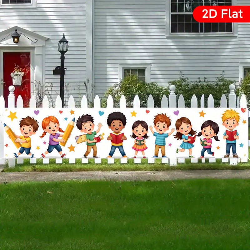 Kids Outdoor Yard - Bannière de jardin VIKAMA « Retour