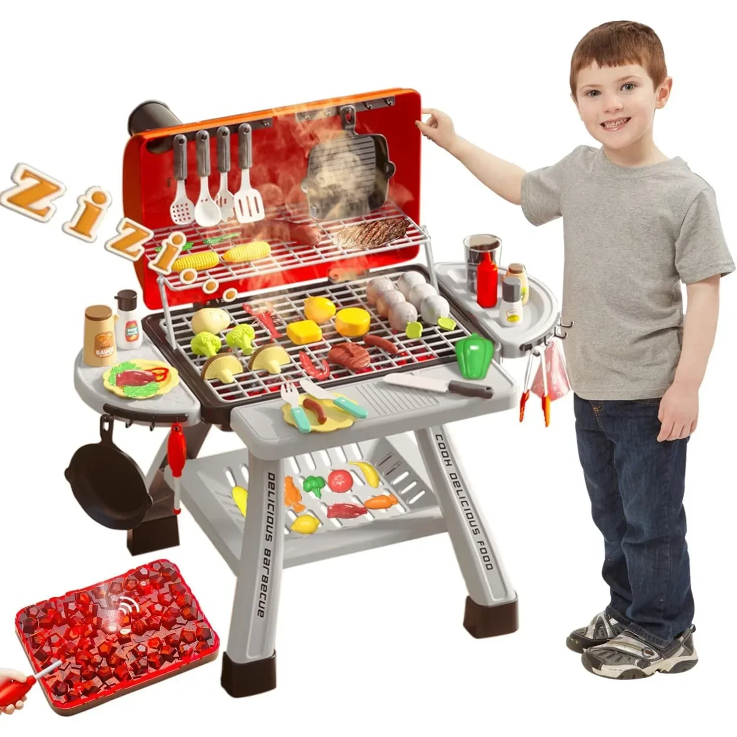 Kids Outdoor Bbq - Ensemble de jouets de gril de