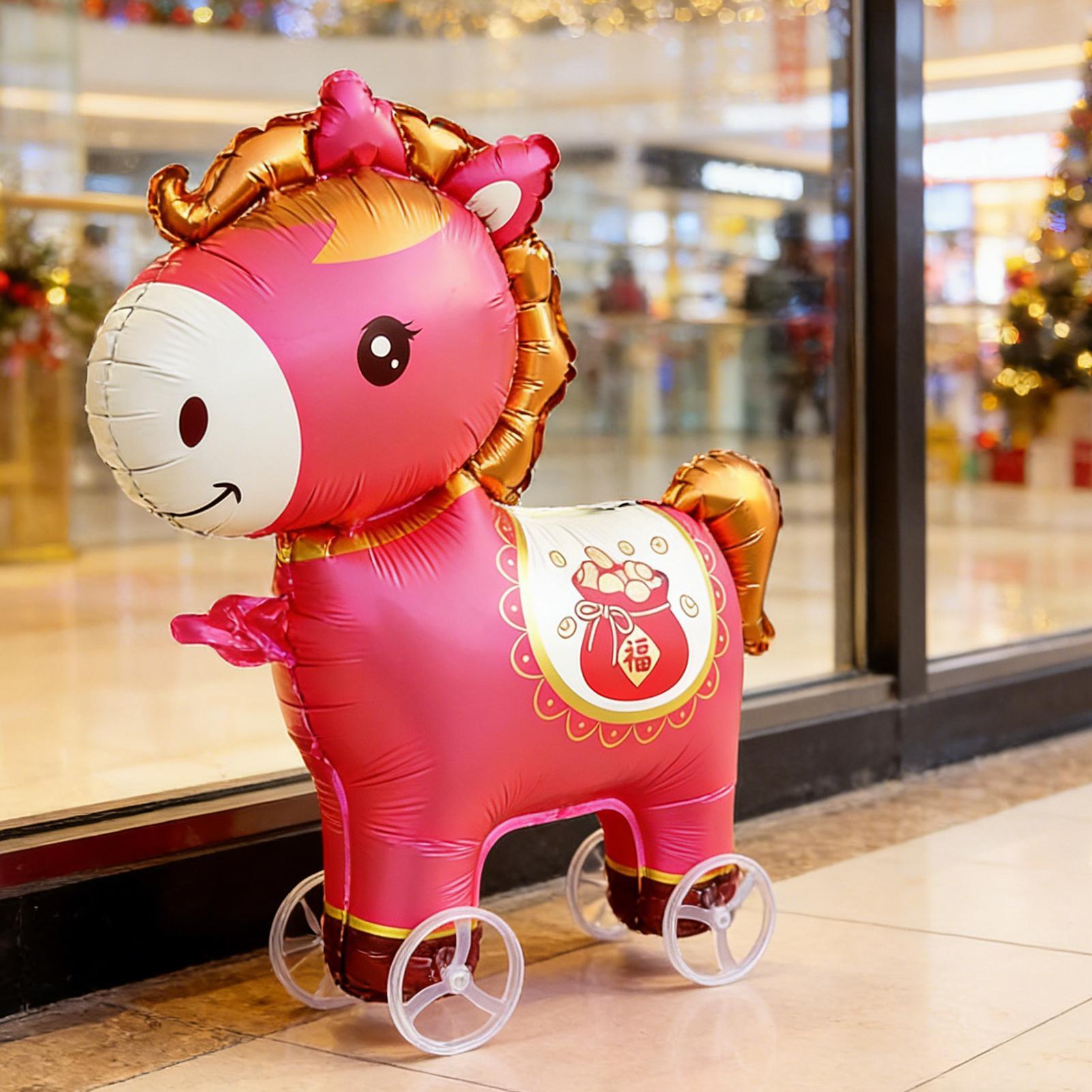 Kids Outdoor Yard - Ballons de cheval gonflables dessin animé