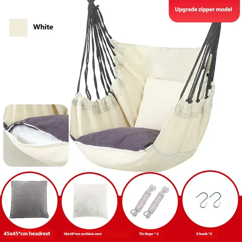 Kids Outdoor Garden - Fauteuil suspendu en toile avec coussin,