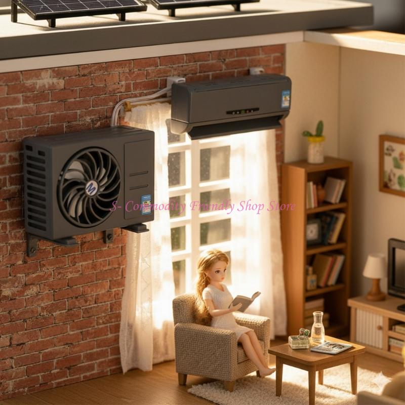 Kids Outdoor Doll House - Mini climatiseur solaire interactif, modèle en