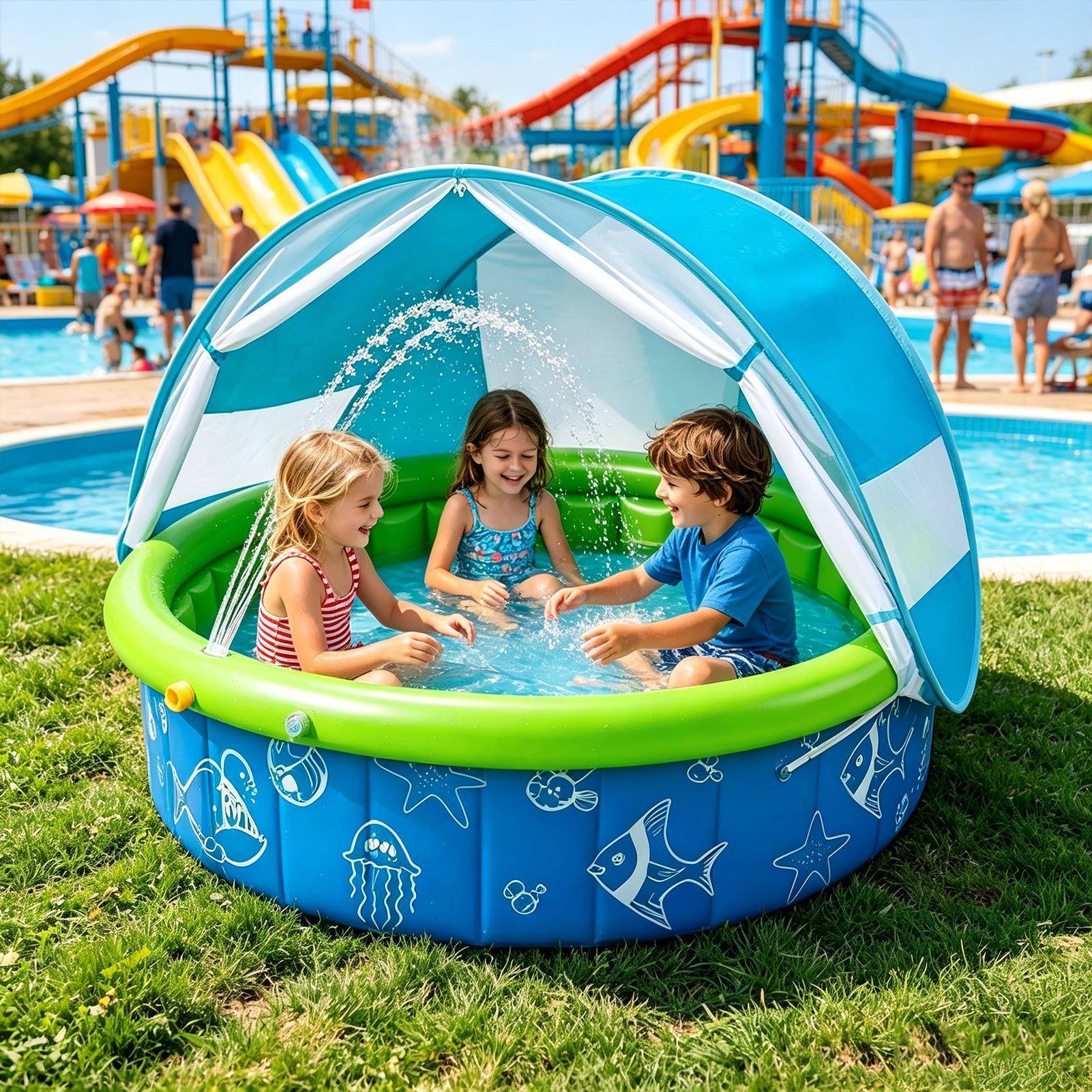 Kids Outdoor Yard - Piscine d'été pour enfants, extérieure, spacieuse,