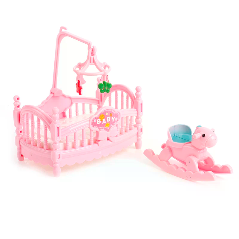 Kids Outdoor Doll House - Ensemble de lit miniature en bois