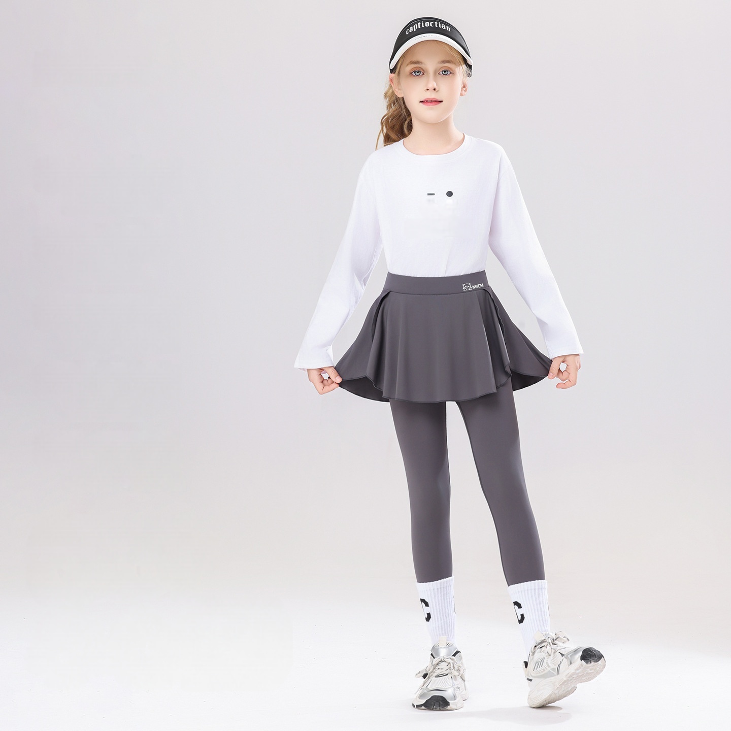 Kids Outdoor Yoga - Nouveaux Leggings Jupe pour Filles 2026