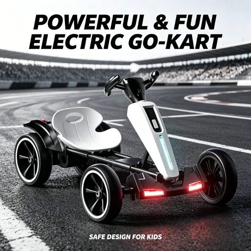 Kids Outdoor Electric Car - Kart électrique pliable pour enfants avec