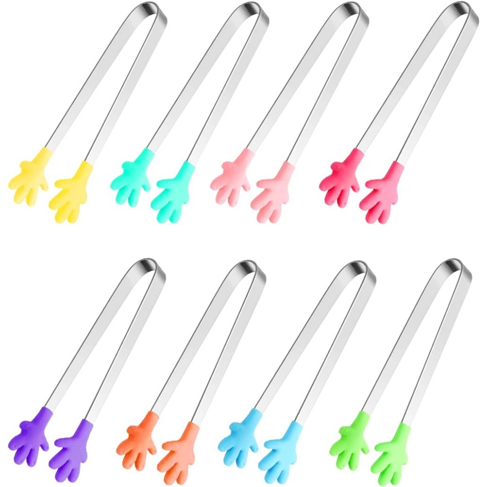 Kids Outdoor Bbq - 8 pièces Mini pinces en Silicone