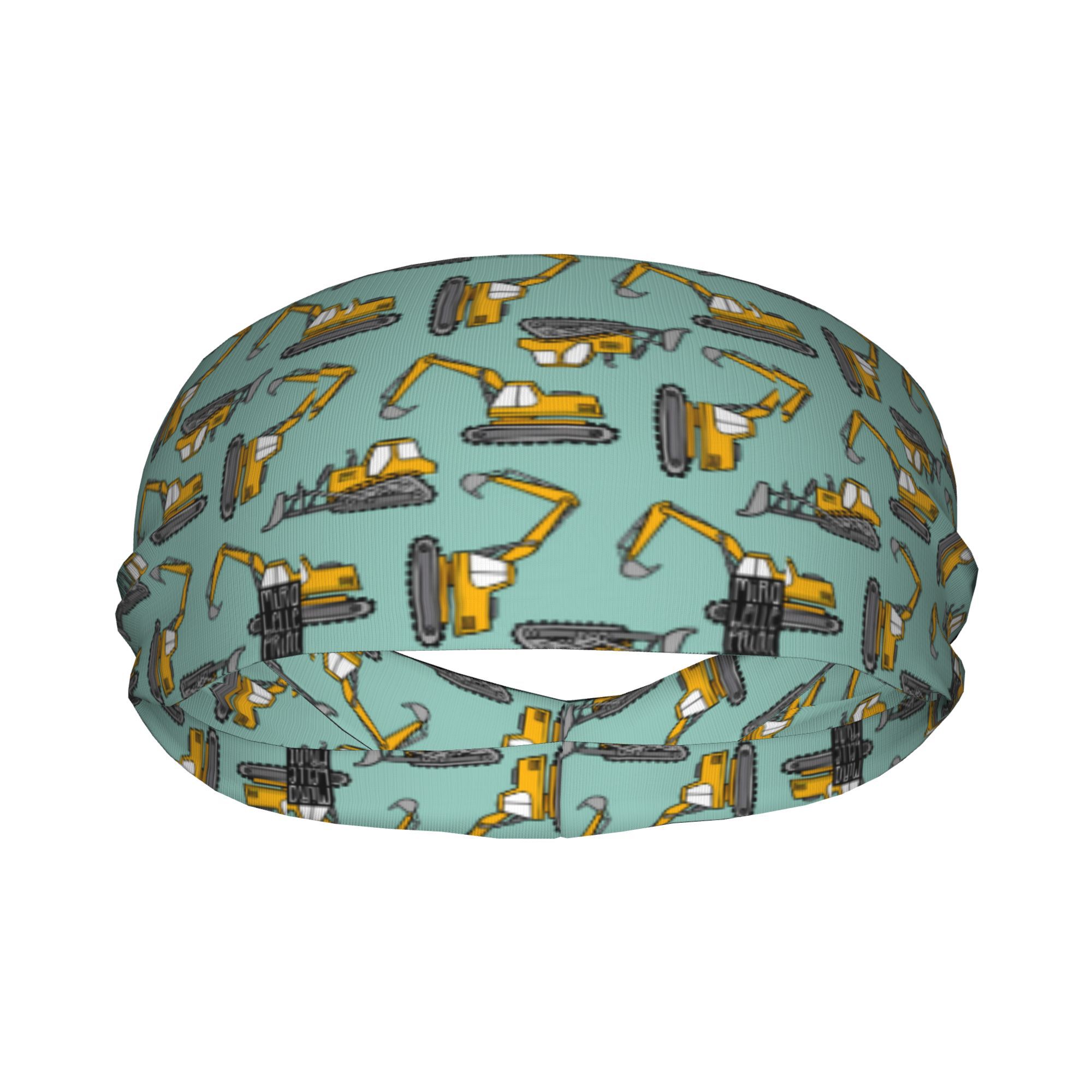 Kids Outdoor Yoga - Bandeau imprimé dessin animé excavatrice, absorbant