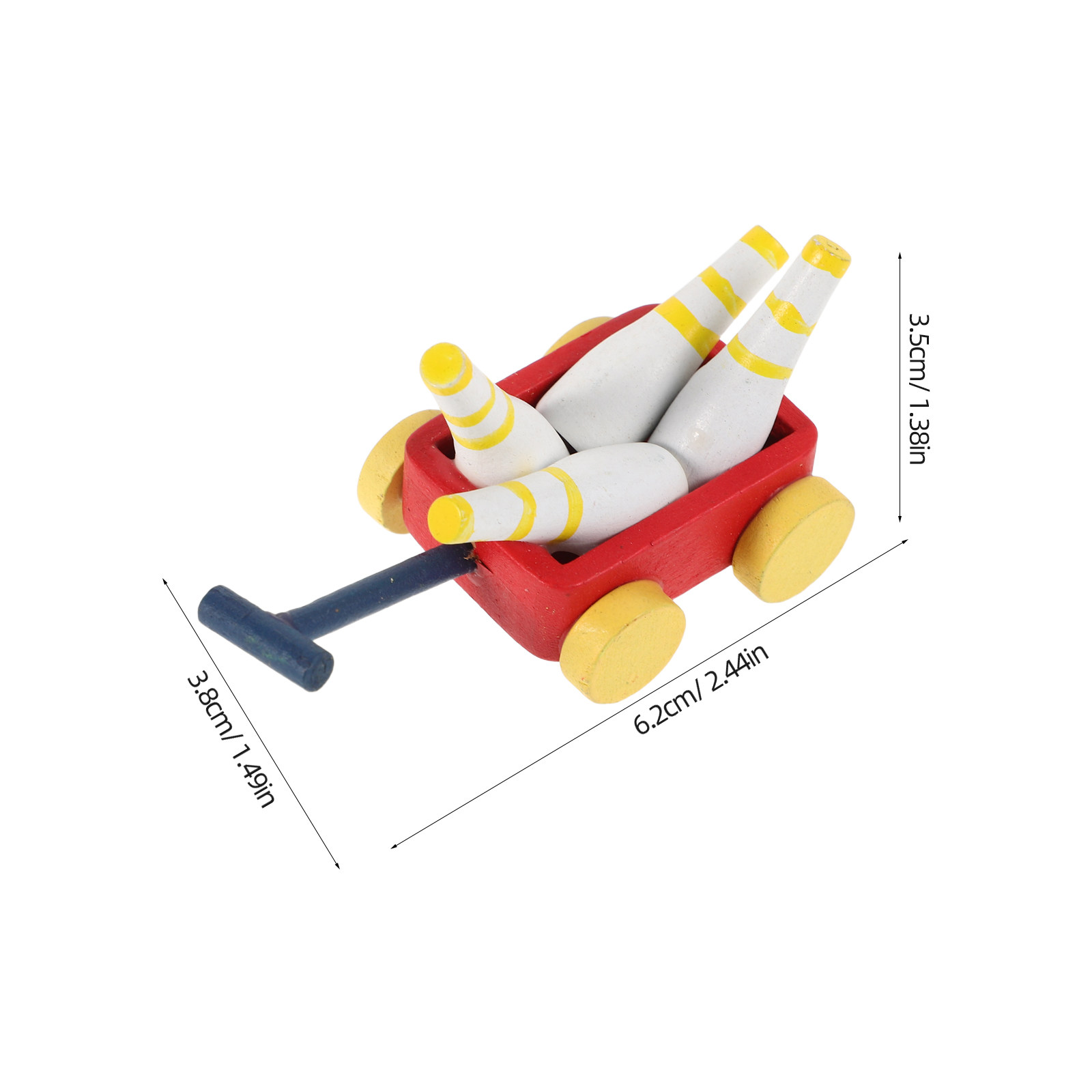 Brouette miniature en bois, ac - Kids Outdoor Doll House avis et prix