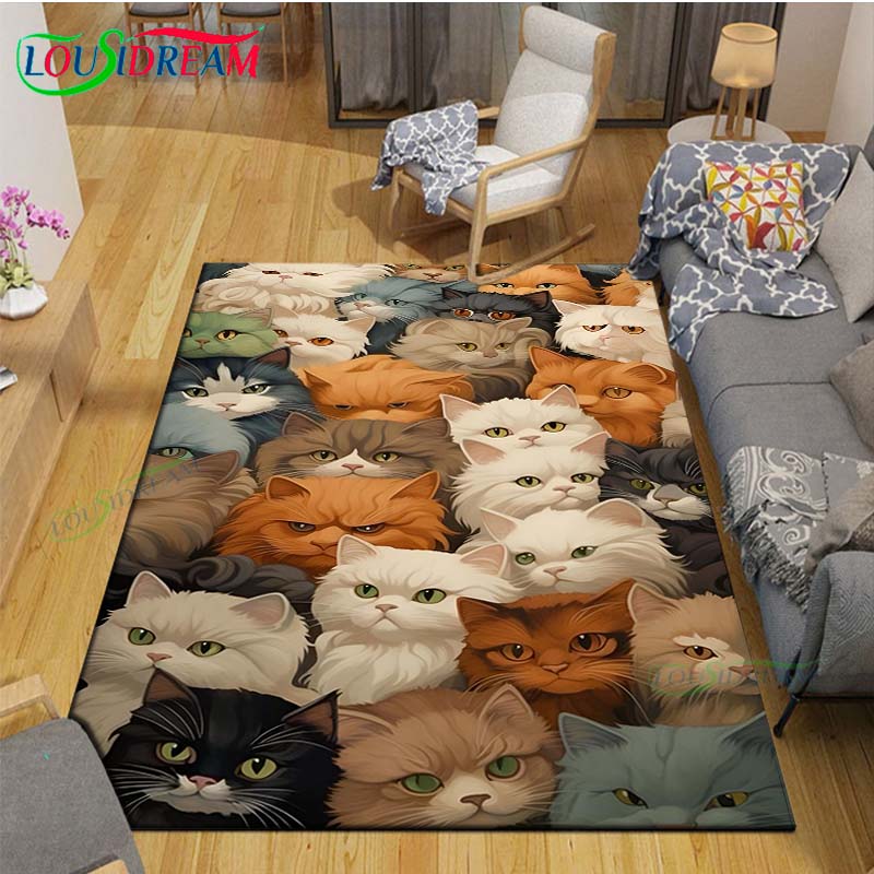 Tapis College chat 3D exquis,  - Kids Outdoor Yoga avis et prix