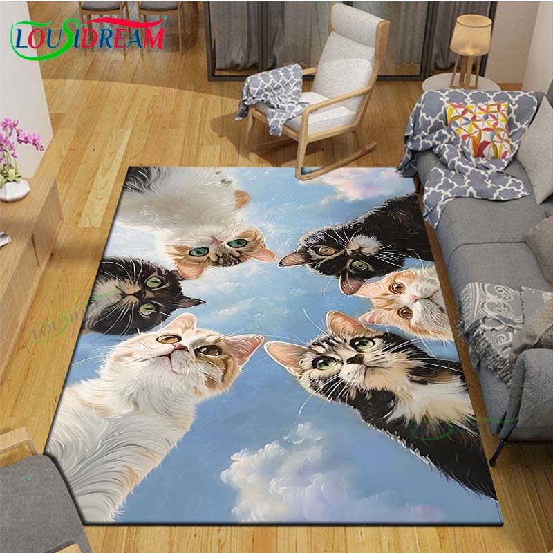 Tapis College chat 3D exquis,  - Kids Outdoor Yoga avis et prix