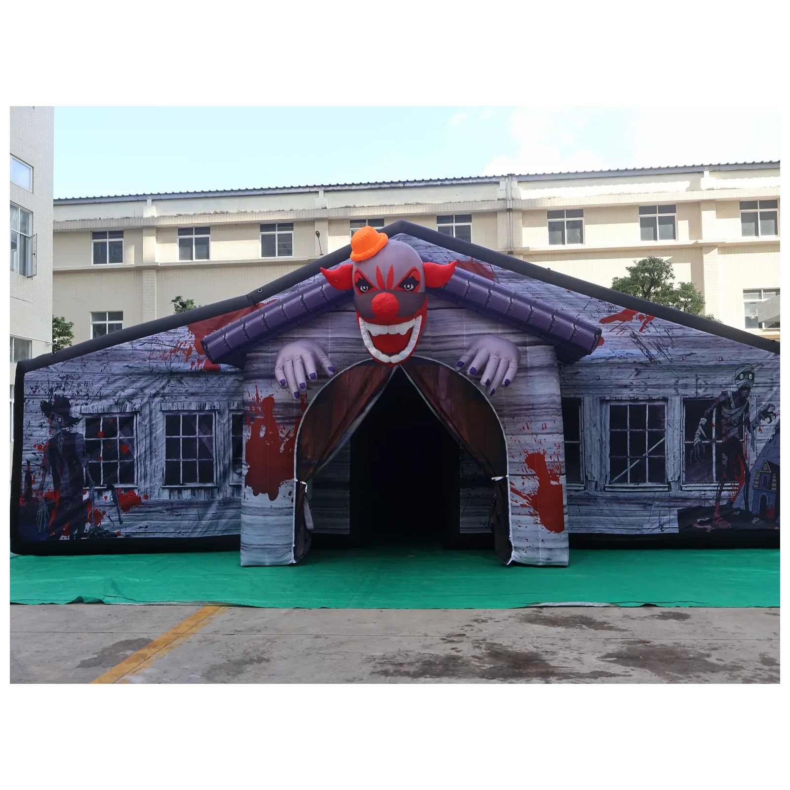 Grand labyrinthe gonflable gri - Kids Outdoor Venues avis et prix