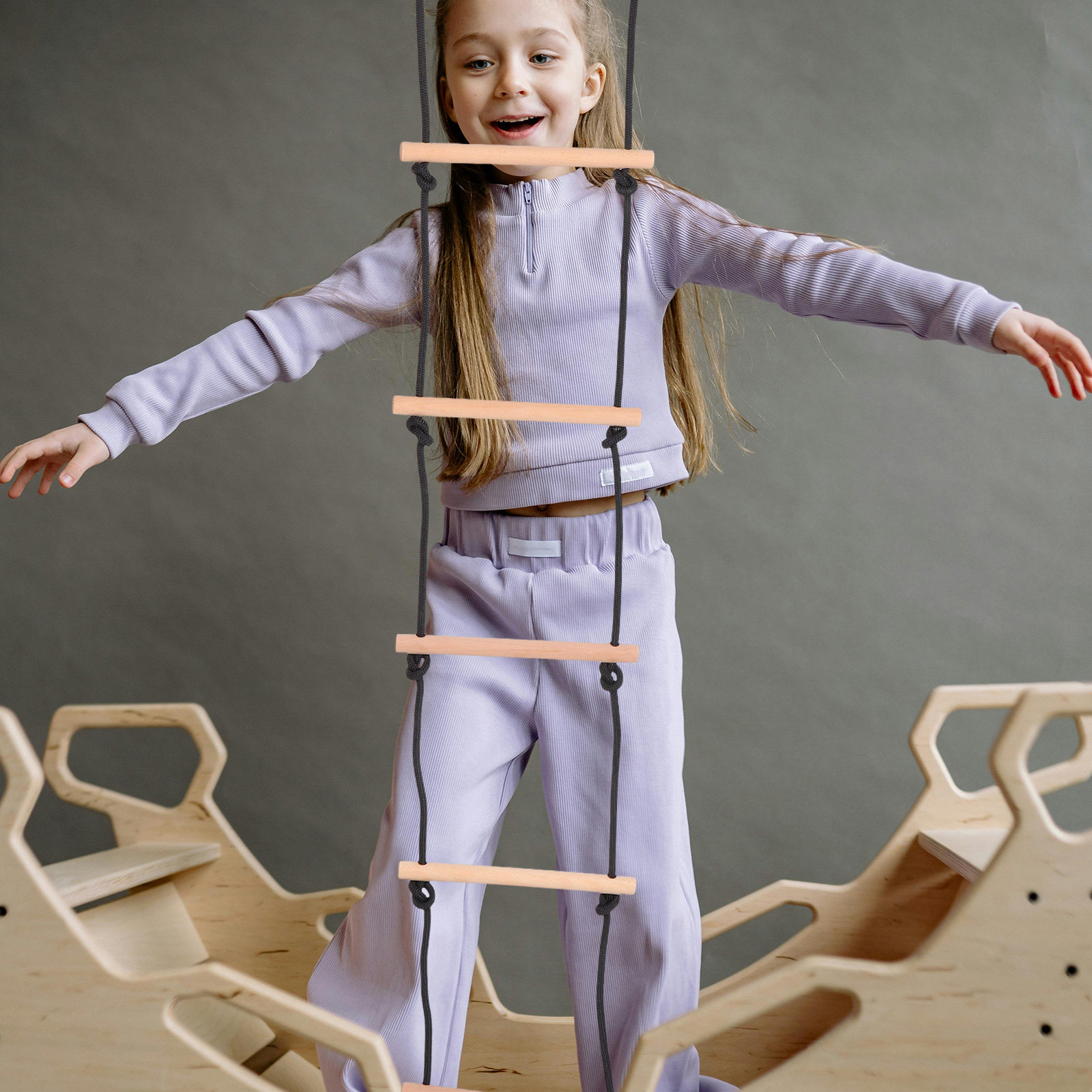 1 ensemble d'escalade en bois  - Kids Outdoor Ladder avis et prix