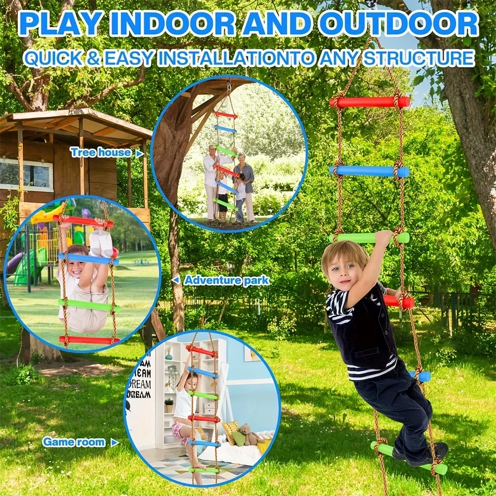1 échelle d'escalade colorée p - Kids Outdoor Ladder avis et prix