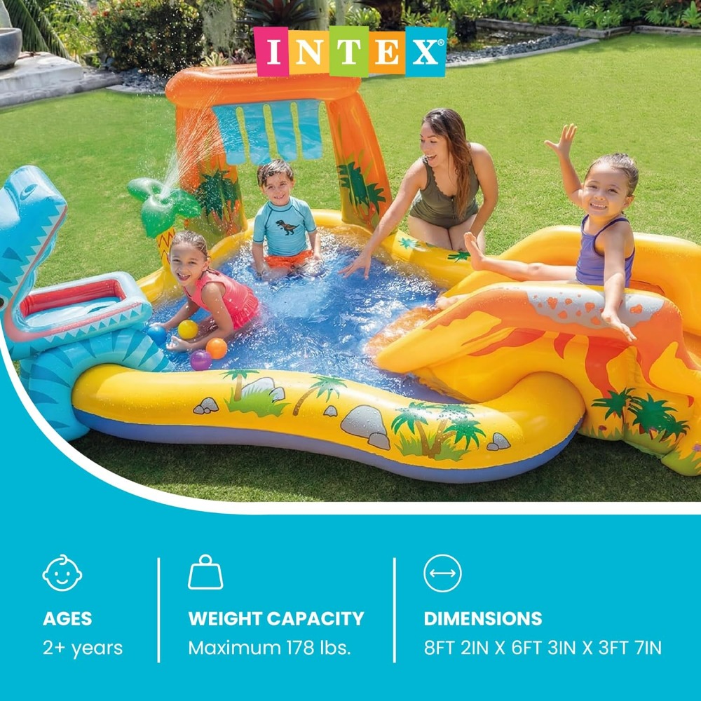 Centre de jeux gonflable dinos - Kids Outdoor Activity Centre avis et prix