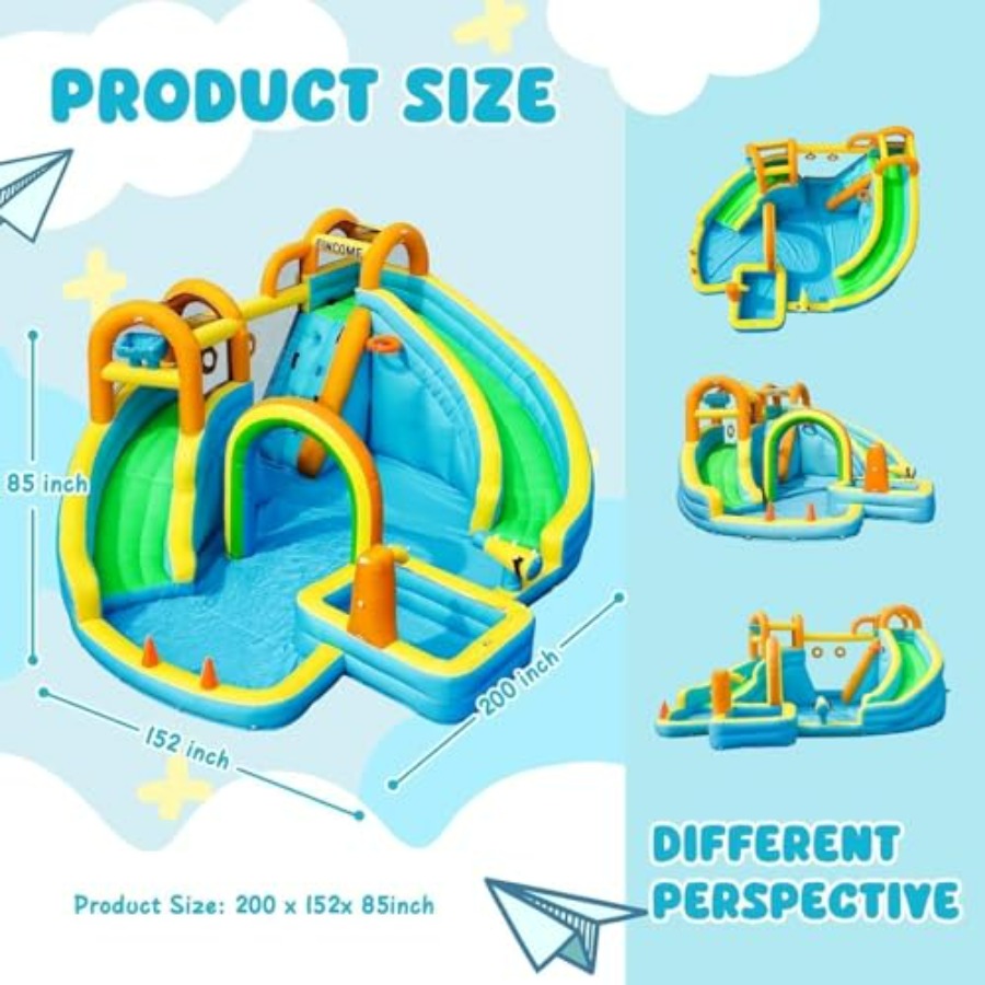 Toboggan aquatique gonflable d - Kids Outdoor Pool avis et prix