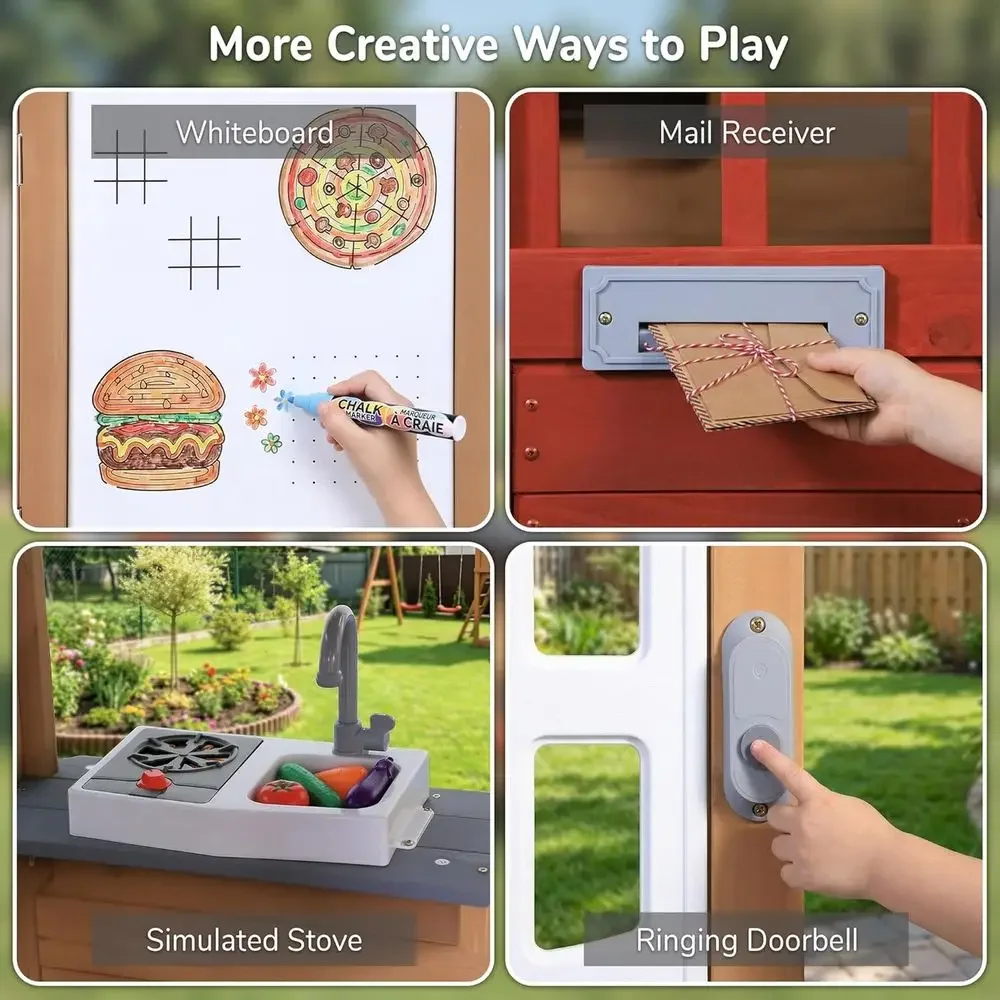 Maison de jeu en bois pour enf - Kids Outdoor Bbq avis et prix