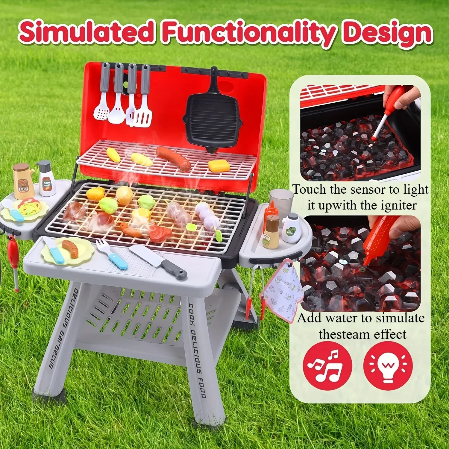 Ensemble de jouets de gril de  - Kids Outdoor Bbq avis et prix