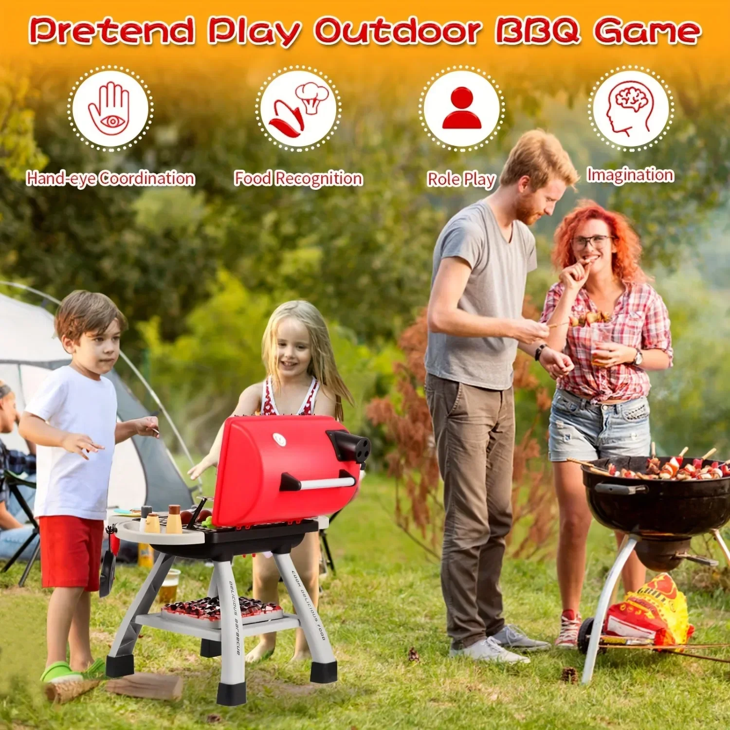 Ensemble de jouets de gril de  - Kids Outdoor Bbq avis et prix
