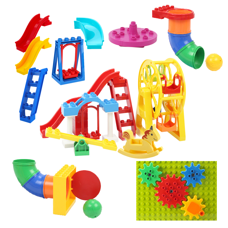 Grands blocs de construction p - Kids Outdoor Swing And Slide avis et prix