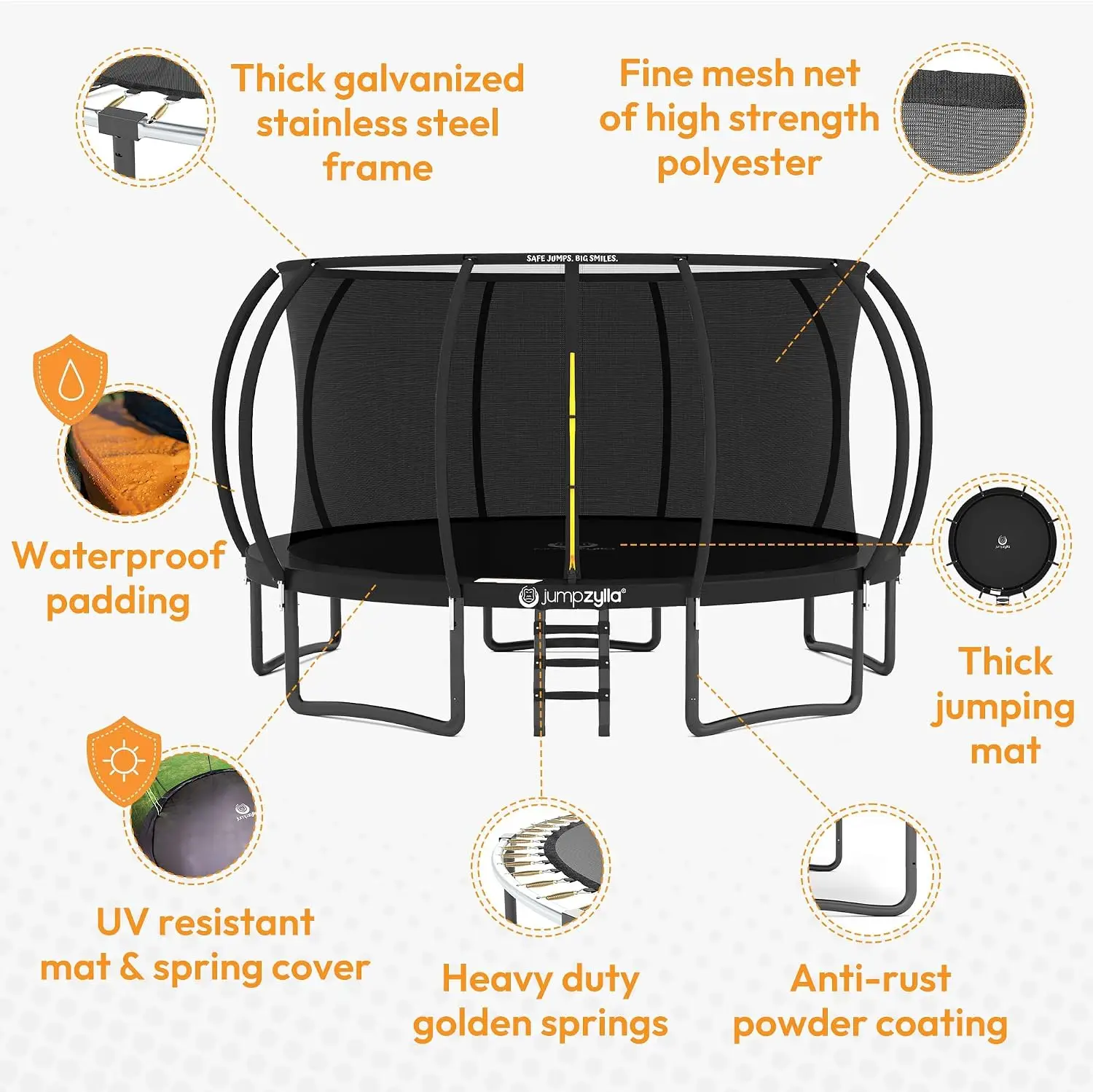 Trampoline d'extérieur avec fi - Kids Outdoor Ladder avis et prix